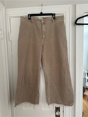 MANGO Catherine Culotte High Rise Cotton Jean